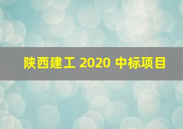 陕西建工 2020 中标项目